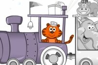 Colorea Un Tren de Animales Colorea Un Tren de Animales