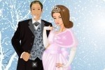Pareja de novios en invierno Pareja de novios en invierno