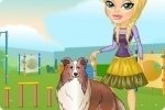 Viste a la entrenadora de perros Viste a la entrenadora de perros